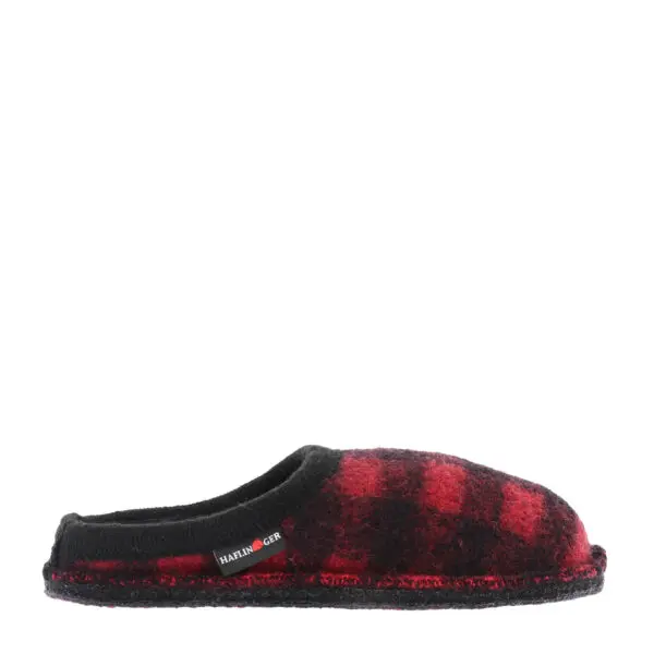 Haflinger Plaid Felt Sole Slippers