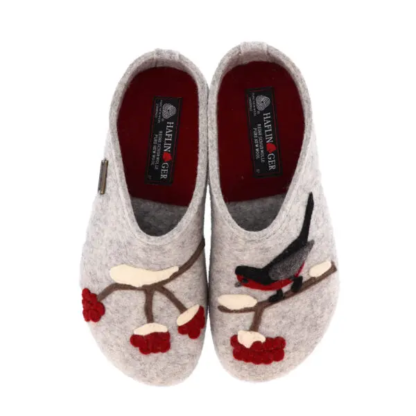 Haflinger Winterbird Patterned Slipper