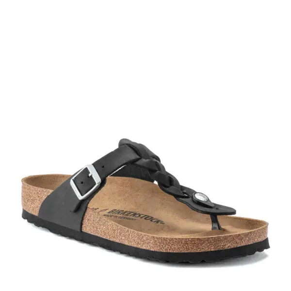 Birkenstock Gizeh Braid Black Oil Ltr R