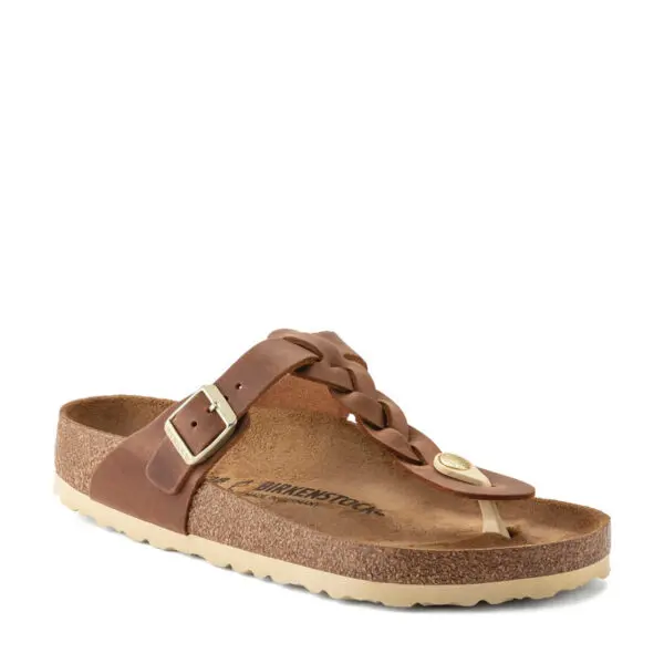 Birkenstock Gizeh Braid Cognac Oil Ltr R