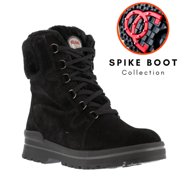 Olang Meribel Shearling Laceup Spike
