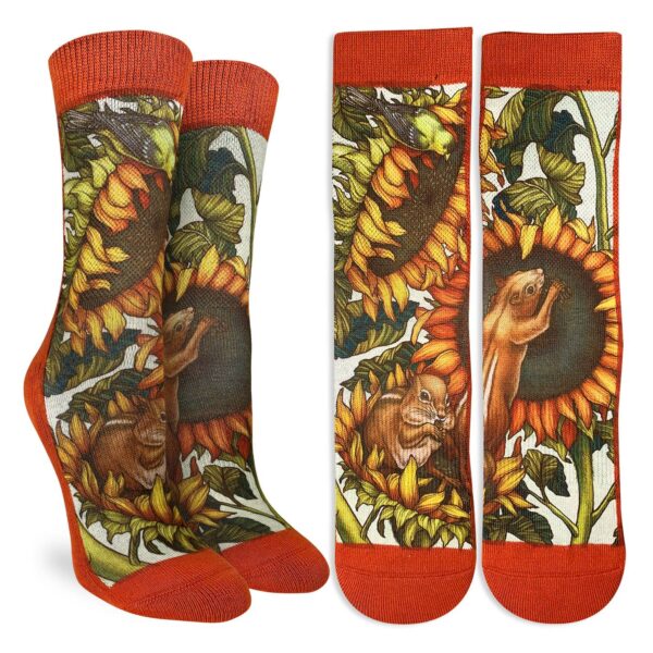 Good Luck Sock Wo Autumn Chipmunks