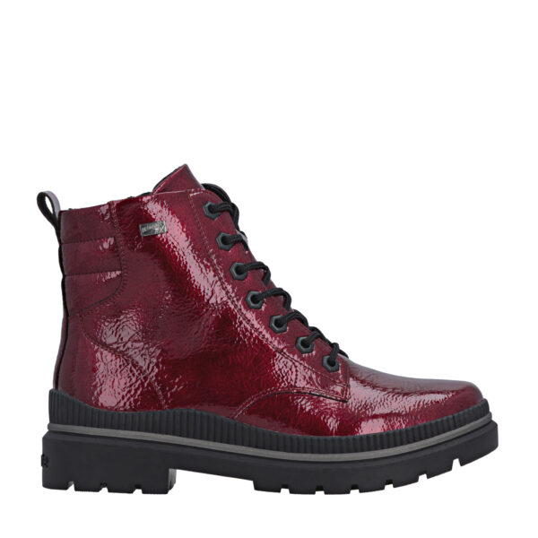 Remonte D0c82 Lace Up Patent Boot