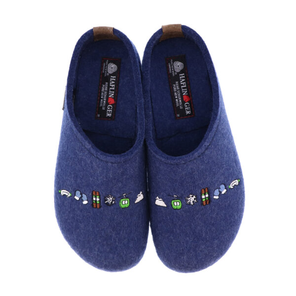 Haflinger Ski Patterned Slipper