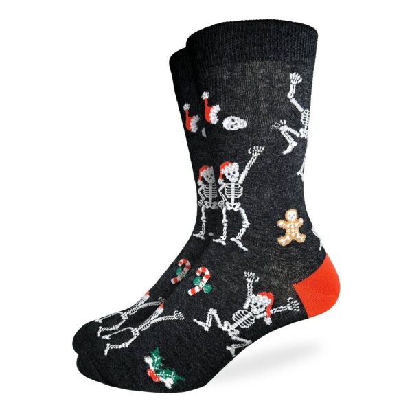 Good Luck Sock Mens Xmas Skeletons