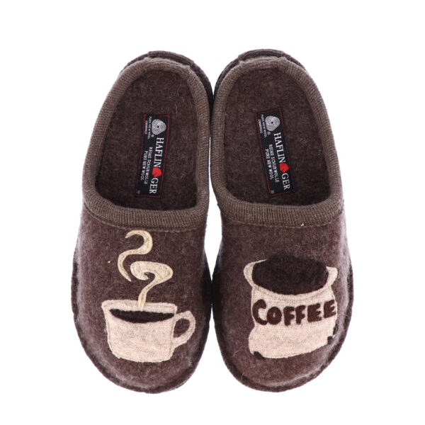 Haflinger Coffee Felt Sole Slipper